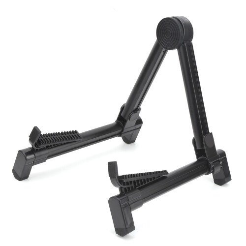 Support de guitare pliant antidérapant noir 1