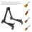Support de guitare pliant antidérapant noir 9