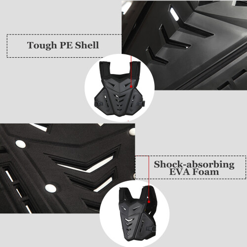 Motorcycle Protective Gear - Shock Absorbing Chest and Spine Protector 1