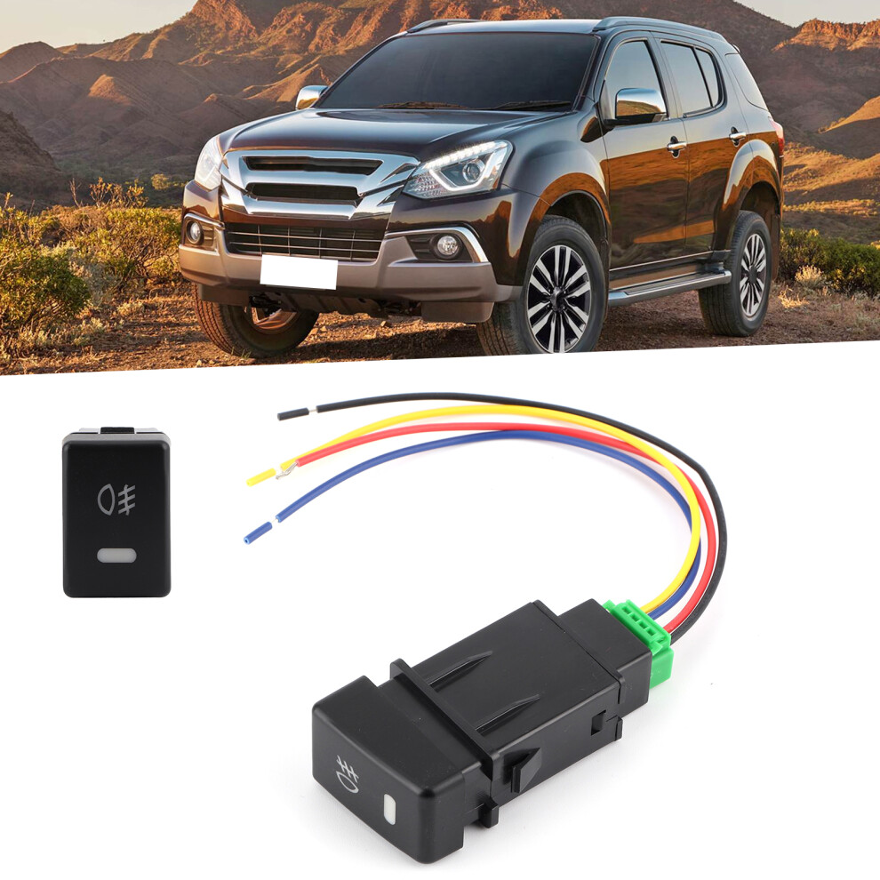 Automotive Fog Switch Button For Isuzu Dmax With Connecting Cord Easy Fit Light 8781359340116