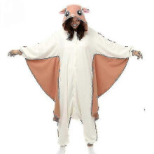 (Xl) Animal Adult way Flying Squirrel Onesies Party Halloween Mouse Pajamas Cosplay Chipmuck Costumes Sleepwear Jumpsuit