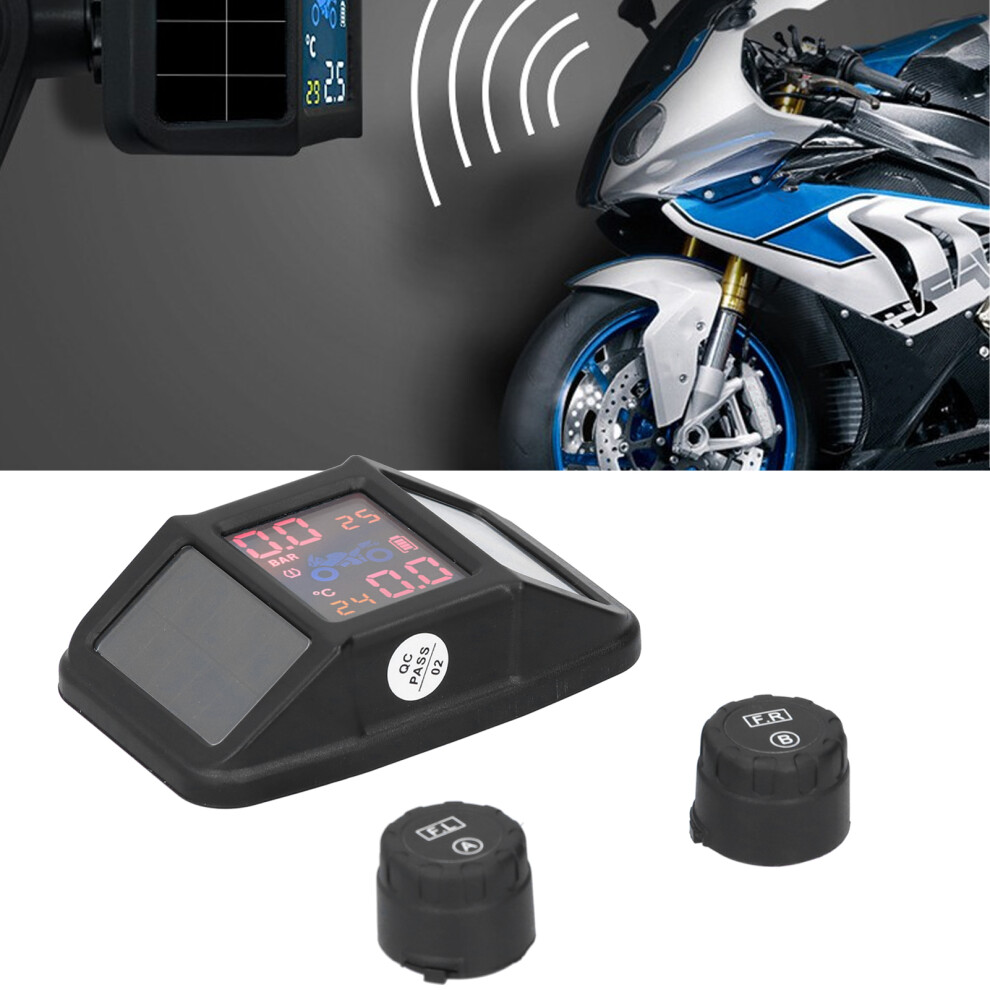 Solar Tire Pressure Monitor Kit Ip67 External Sensors 2 Units 9371359343799