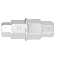 Motorcycle Hex Axle Tool for 17/19/22/24mm Front Rear Wheel Removal Silver Gray