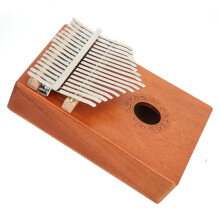 Compact Mahogany Kalimba 17 Keys Thumb Piano Portable Musical Toy for All Ages