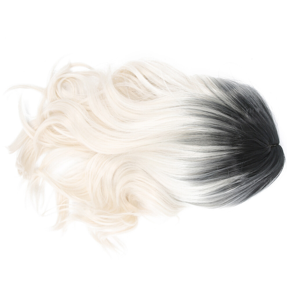 Unisex Halloween & Cosplay Synthetic Wig For Women Curly Gradient Color Style
