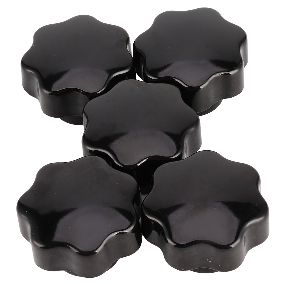 Industrial 5Pcs Nuts Knob Handles 7-Star Brass Core M12x50 For Machinery 6911359348214