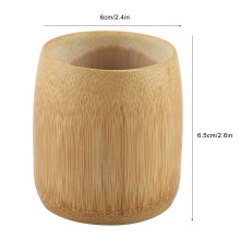 Naturale Reine Bambus-Tee-Tasse Rundmund 6x6,5cm Umweltfreundlicher Wasserglas
