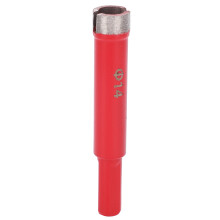 Diamantschneider 14mm Flacher Zahn für Fliesen, Marmor, Granit, Rot