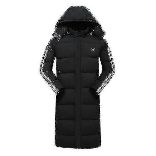 (2XL, 11 districts) Long Heating Coat Male Coat Smart Charging Heating, Heating Down Jacket Womens 1