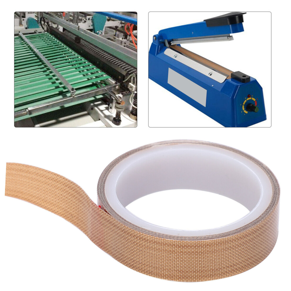 Ptfe Heat Resistant Seal Tape Adhesive Insulation Roll 0.18Mm X 25Mm X 10M 4641359351199