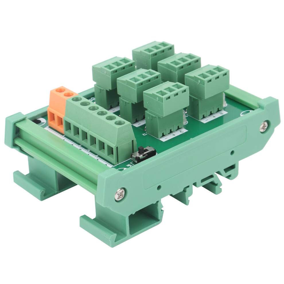 6-Channel Din Rail Terminal Block 0.5A 3.81Mm Spacing 8771359351649