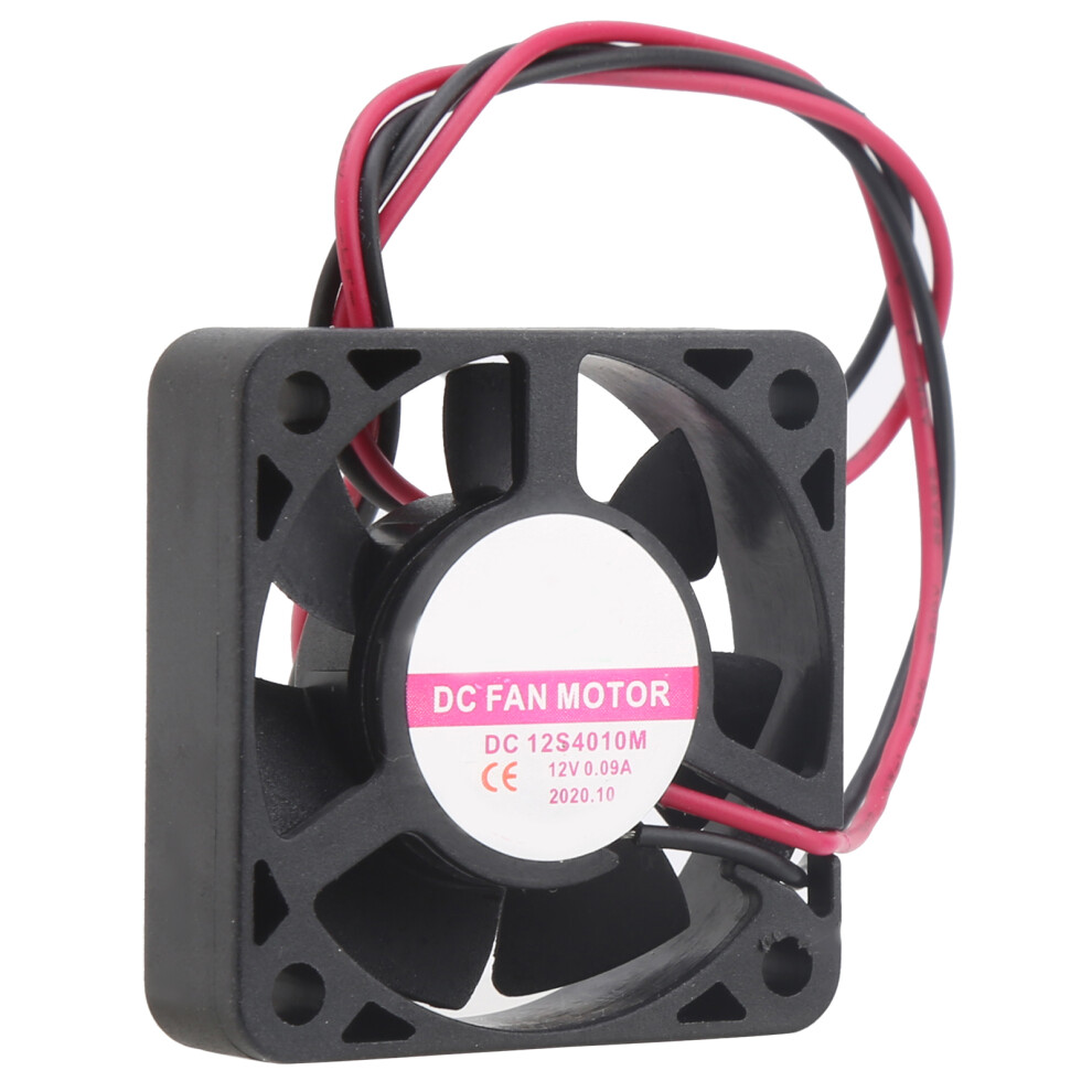 Dc 12V Cooling Fan Plastic 40X40x10mm Heat Dissipation 0.09A 9441359351565