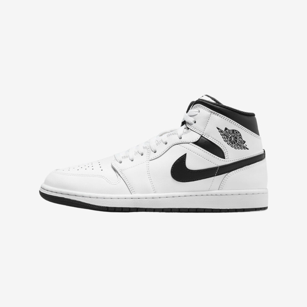 Nike (10.5) Air Jordan 1 Mid White/Black-White-Black Dq8426-132 Men's