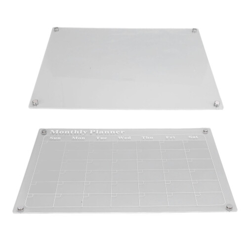 2er-Set, trocken abwischbare Acryltafel, 15,7 x 2