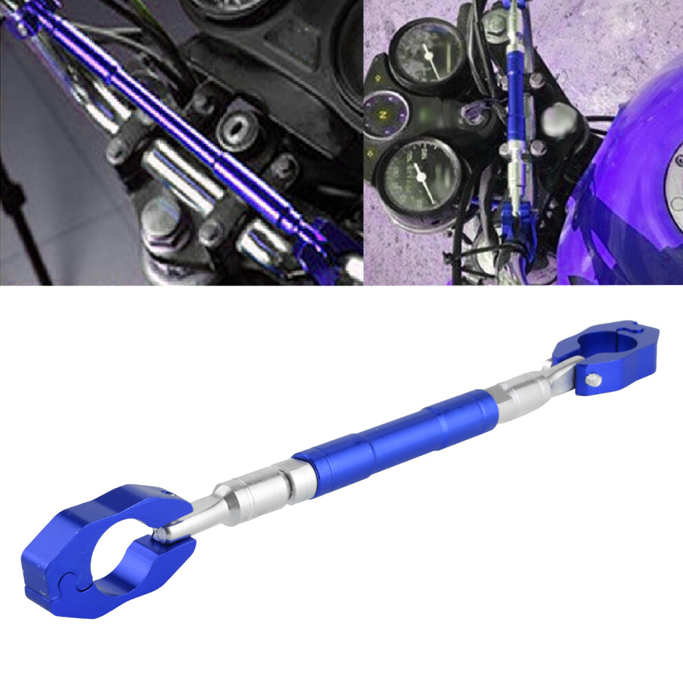 7/8In Cnc Aluminum Alloy Motorcycle Handlebar Cross Bar For Universal Fit Blue 3711359354818
