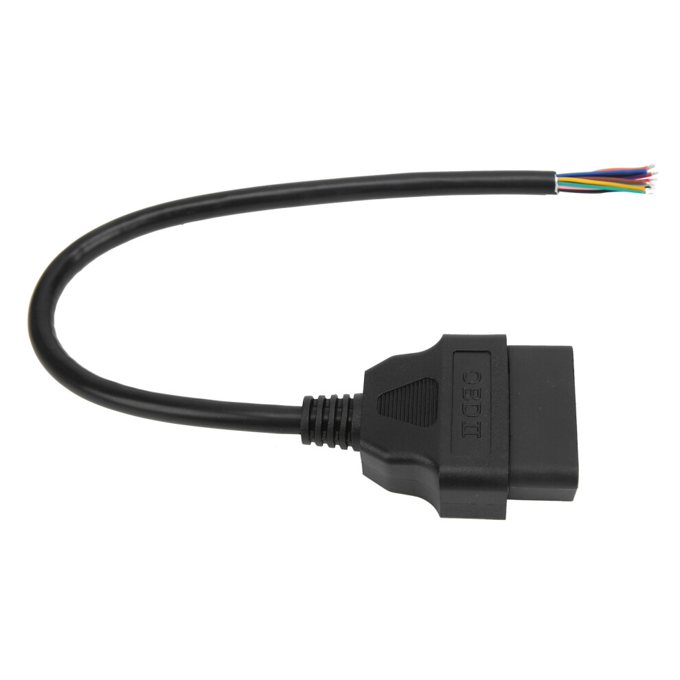 Obd2 16Pin Male Plug Adapter Cable 30Cm Diagnostic Extension For Elm327 4691359354560