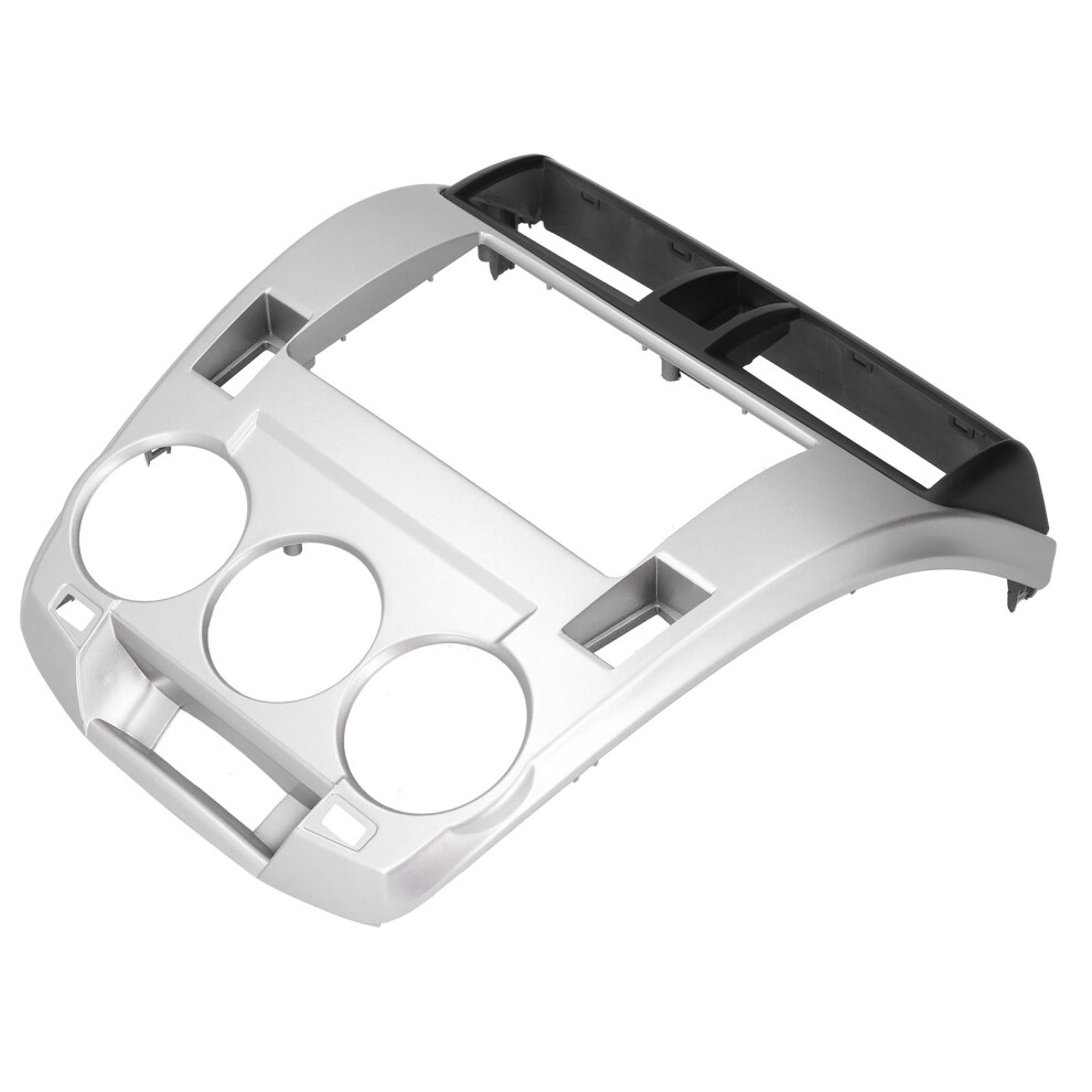 2Din Car Stereo Fascia Frame For Honda City Dashboard Panel Silver 8731359354781