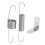 Chevy Engine Throttle Return Spring Bracket with Dual Springs Chrome 2