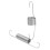 Chevy Engine Throttle Return Spring Bracket with Dual Springs Chrome 15