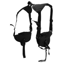 Outdoor Armpit Double Shoulder Belt Bag Nylon Black 370g