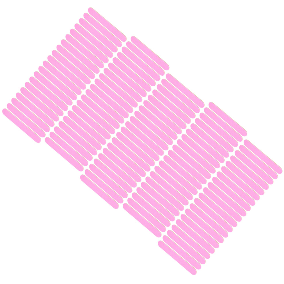 Pink 100Pcs Nail Files Disposable Double-Sided Polishing Manicure Supplies