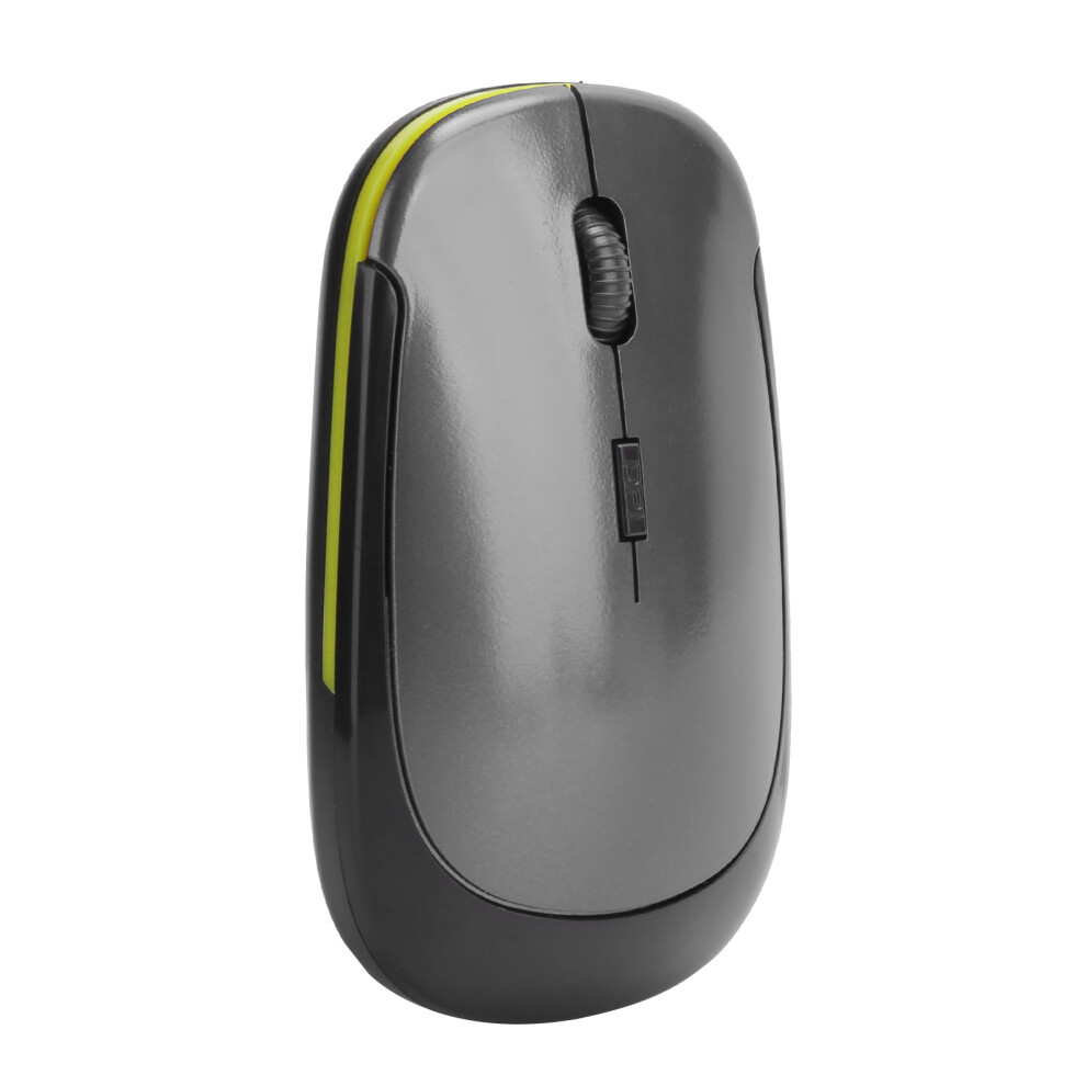 Wireless 2.4G Optical Mouse 1600Dpi Adjustable Dpi With Usb Receiver Gray 9461359357398