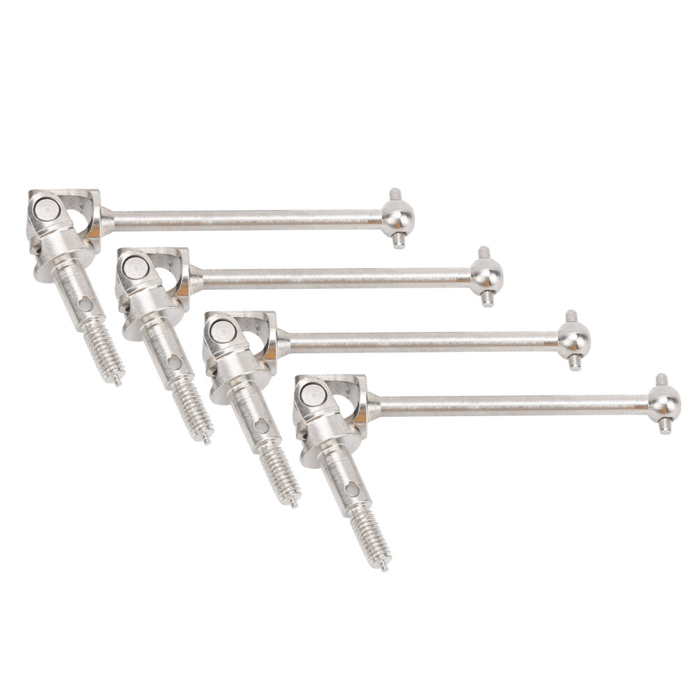 4Pcs Steel Cvd Drive Shafts For 1/10 Rc Car Hsp 94123/94108/94102, Silver 4631359358199