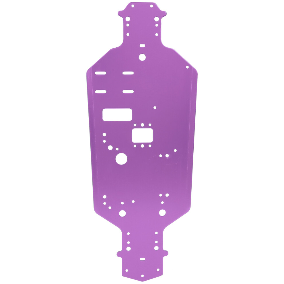 Rc Car Aluminum Alloy Chassis Bottom Plate For Hsp 94122 1/10 Color Purple 3011359359548