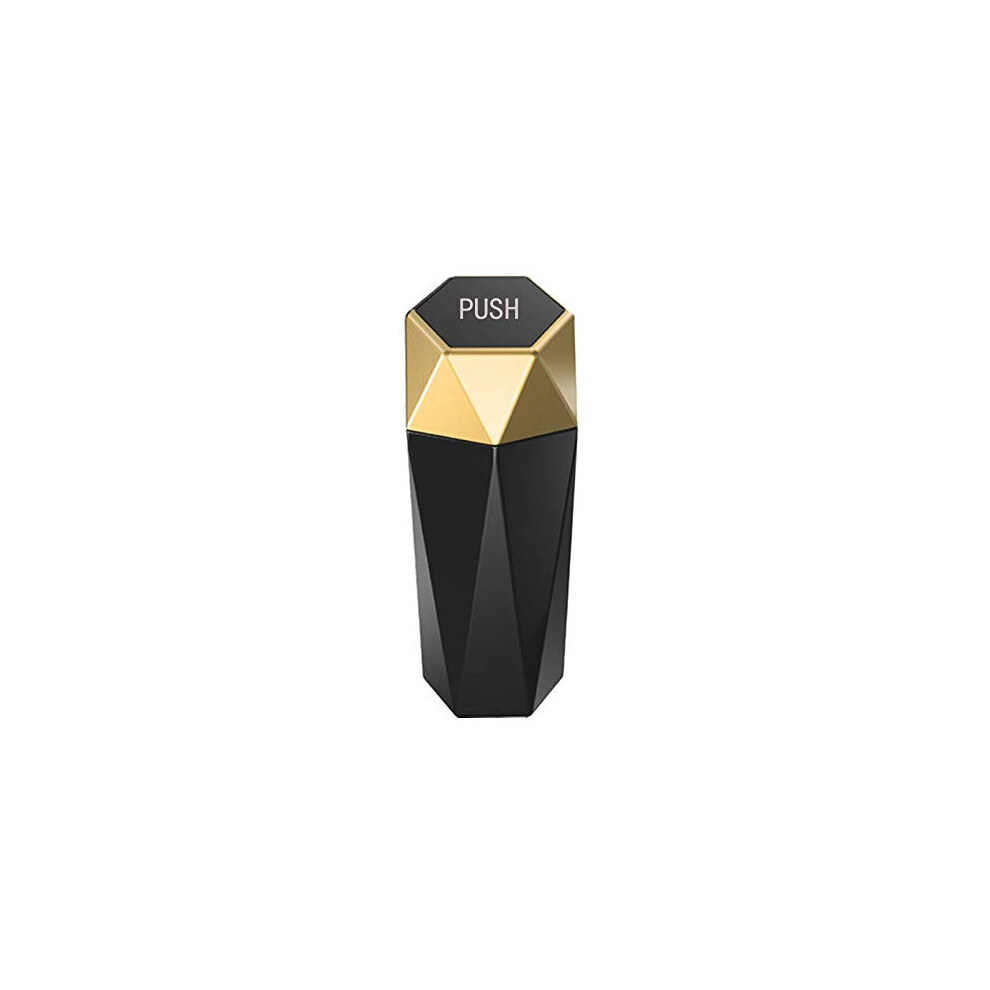 Car Trash Can For Tesla Model S Model X Model Y Model 3, Small Automatic Portable Trash Can With Lid, Gold 9339159078372