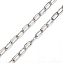 Edelstahl-Parrotsfuß-Halskettchen zum Training, 56cm silber
