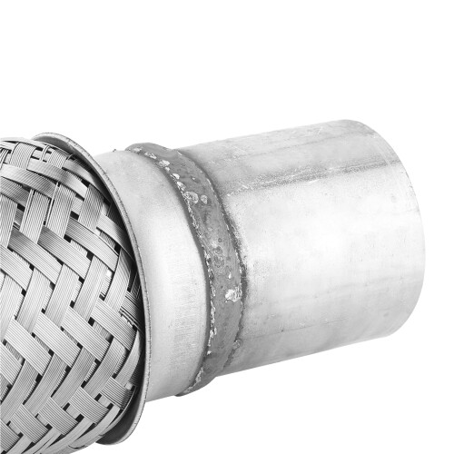 1.75x8in Stainless Steel Exhaust Flex Pipe for Engine Vibration Reduction 2