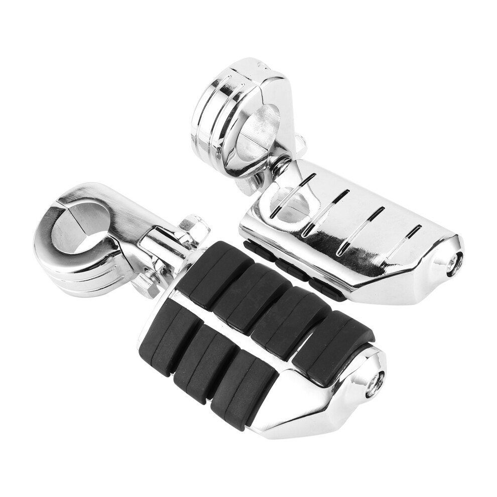 Universal 32mm Motorcycle Footrest with Fixing Bracket for ATV UTV Scooter