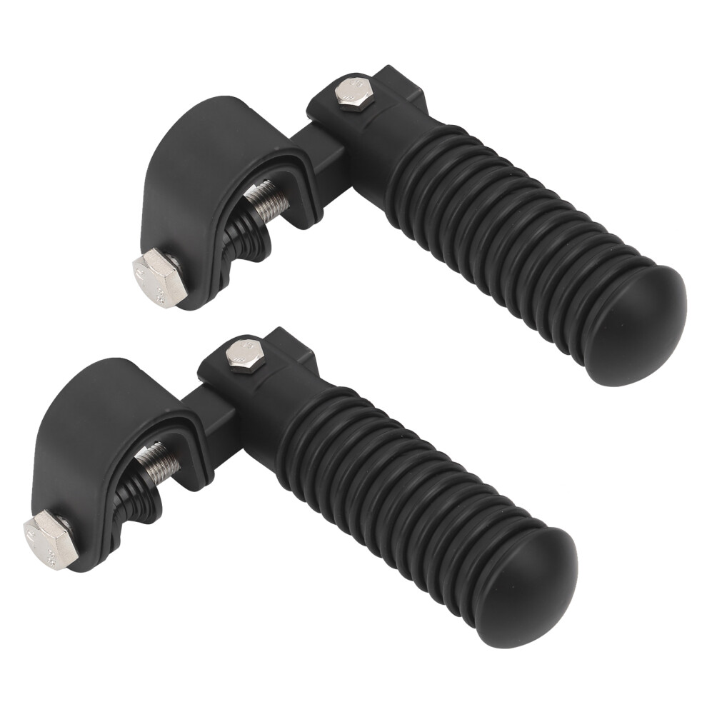 Premium Metal & Rubber 1In Clamp Foot Pegs For Engine Guard 9311359363847