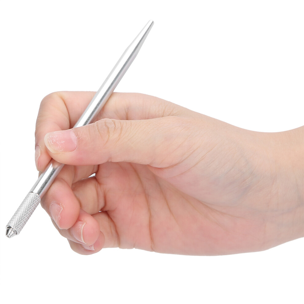 Silver Durable Tattoo Pen For Eyebrows Lips & Eyeliner - 5 Color Options