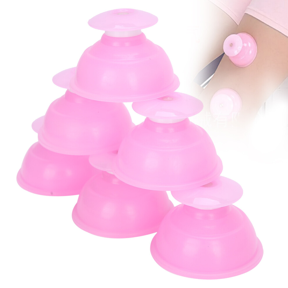 6pcs Plastic Cupping Therapy Set Vacuum Suction Cups for Health Care