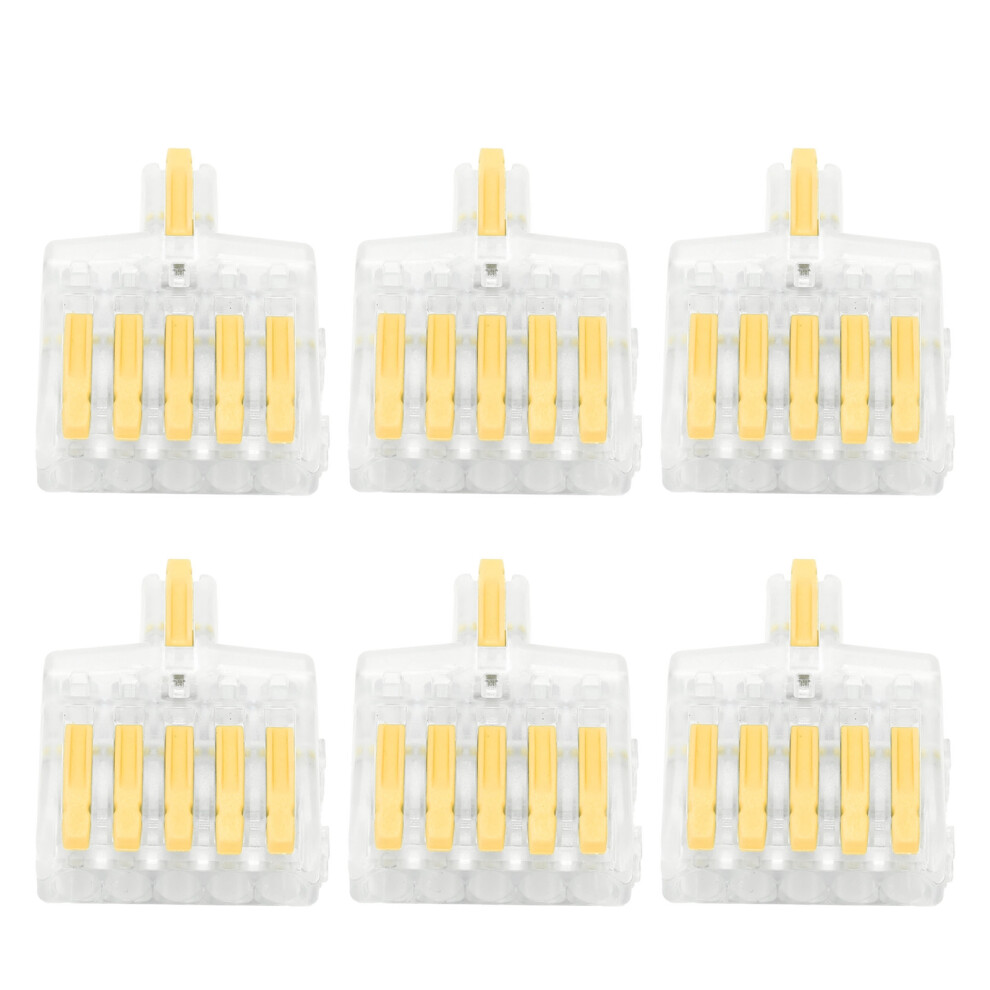 20Pcs Yellow Wire Spl T-Type Copper Connectors, 250V 32A 8011359368057