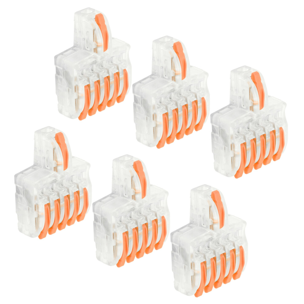 Spl Terminal Block 20Pcs 5 In 1 Quick Line Splitter Orange 9461359368097