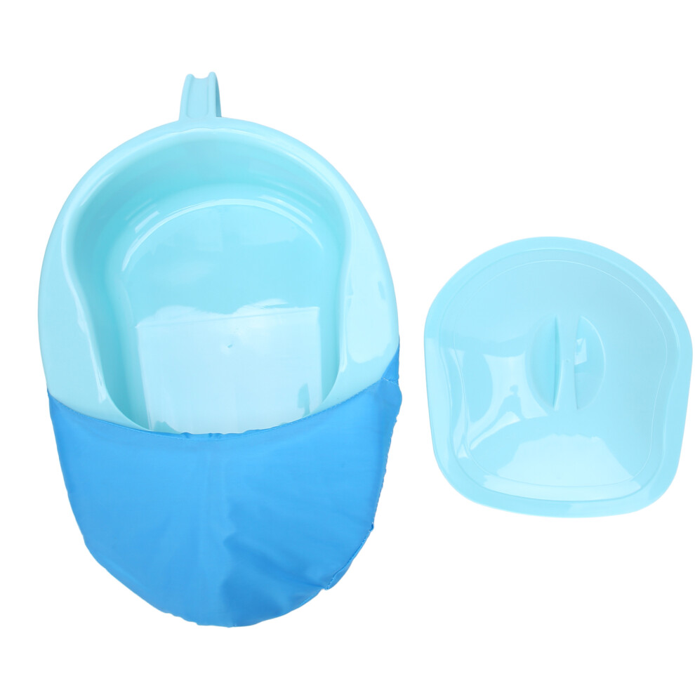Thick PP Bedpan with Lid for Elderly, Bedridden Patients, Durable and Heat Resistant