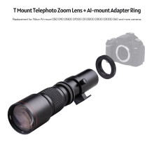 500mm F/8-32 Manual-Teleobjektiv-Set für Nikon D/NF-Kameras