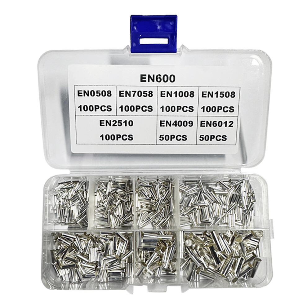 600Pcs Wire End Ferrules Assortment Crimp Pin Connectors Copper 7704000121989