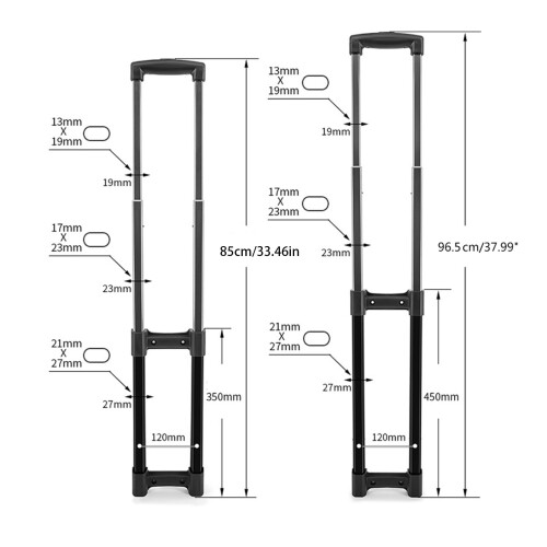 Practical Luggage Handle Spare Part for Travel Cases-45cm 1