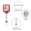 Convenient Retractable Badge Holder Blood Type Badge-Type A 7
