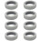 8pcs Luggage Wheel Covers Keep Your Suitcase Wheels-Light Grey 1
