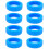 8PCS Protect Your Luggage Wheels with Durable Silicone-Blue 1
