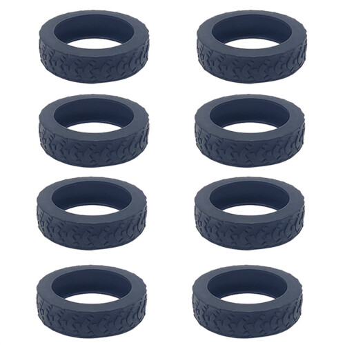 8PCS Easy to Install Wheel Protectors for Your Suitcase-Black