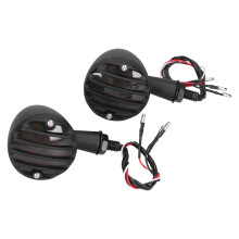 Paire de clignotants pour moto 12V - Noir
