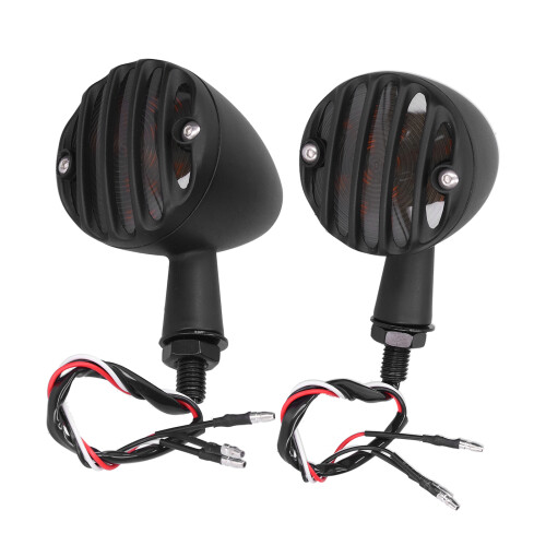 Paire de clignotants pour moto 12V - Noir 1