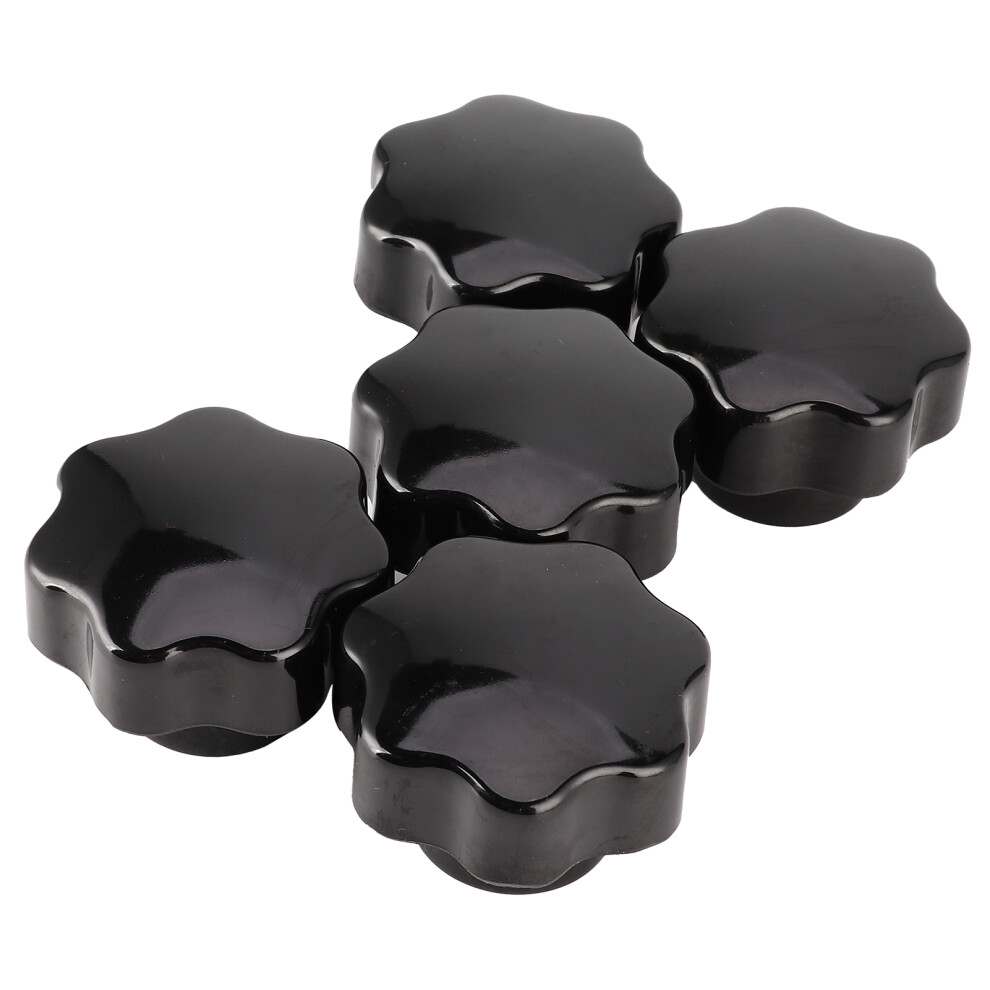 5Pcs 7-Star Nuts Knob Grip Handles Brass Core 50Mm For Industrial Tool 4691359368994