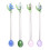 Flower Cake Spoon Mini Stirring Spoons Tableware-Pink 2