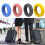 8PCS Easy to Install Wheel Protectors for Your Suitcase-Black 3